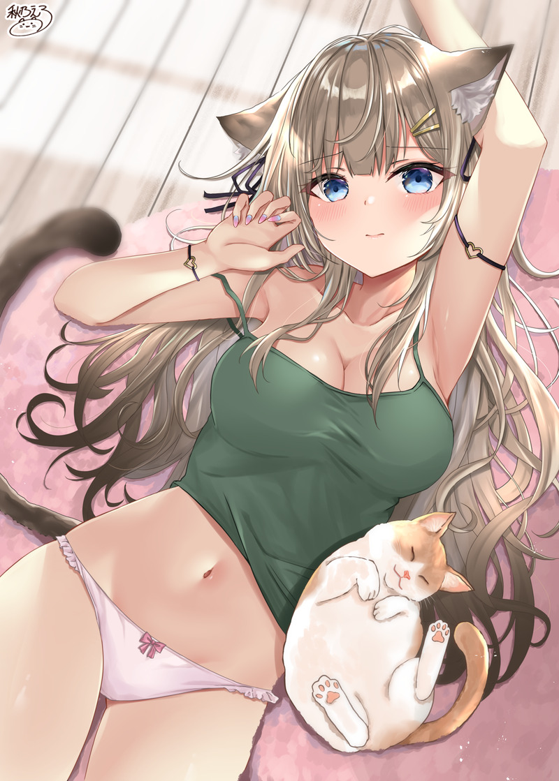 【二次】タンクトップ姿の女の子のエロ画像まとめ Part４