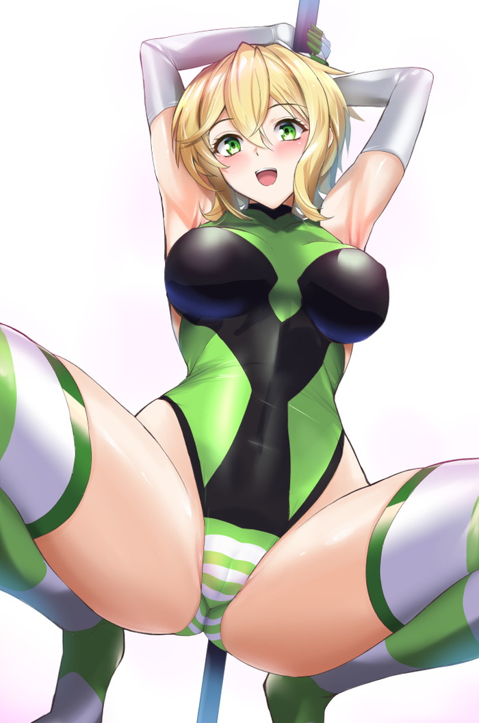 下品なガニ股エロ蹲踞の姿勢がエロい二次画像 Part１２