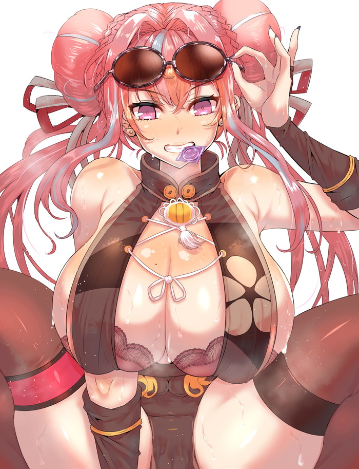 下品なガニ股エロ蹲踞の姿勢がエロい二次画像 Part１２