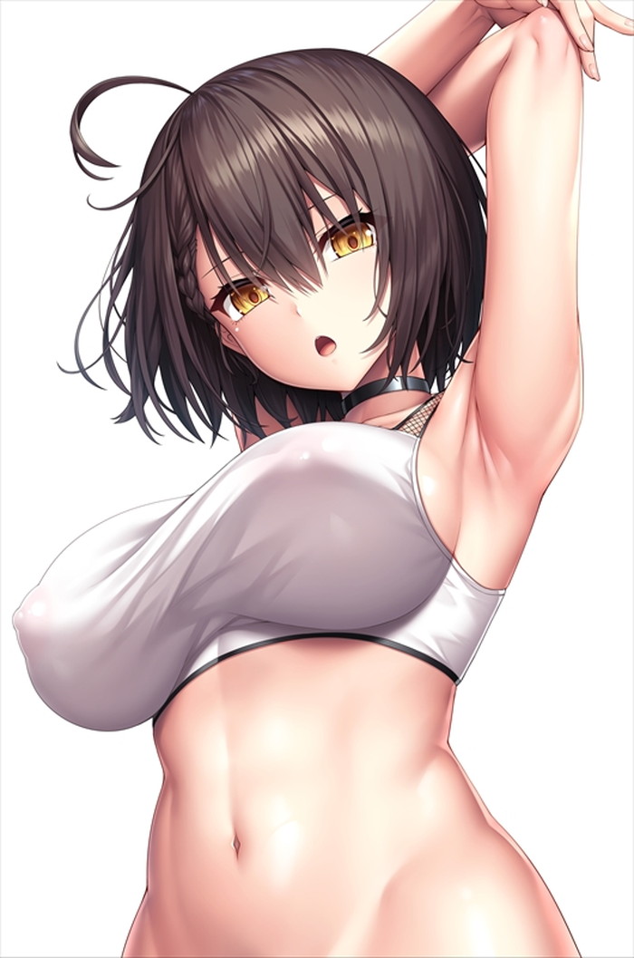 【二次】短めの髪のショートカット女子のエロ画像 Part２０