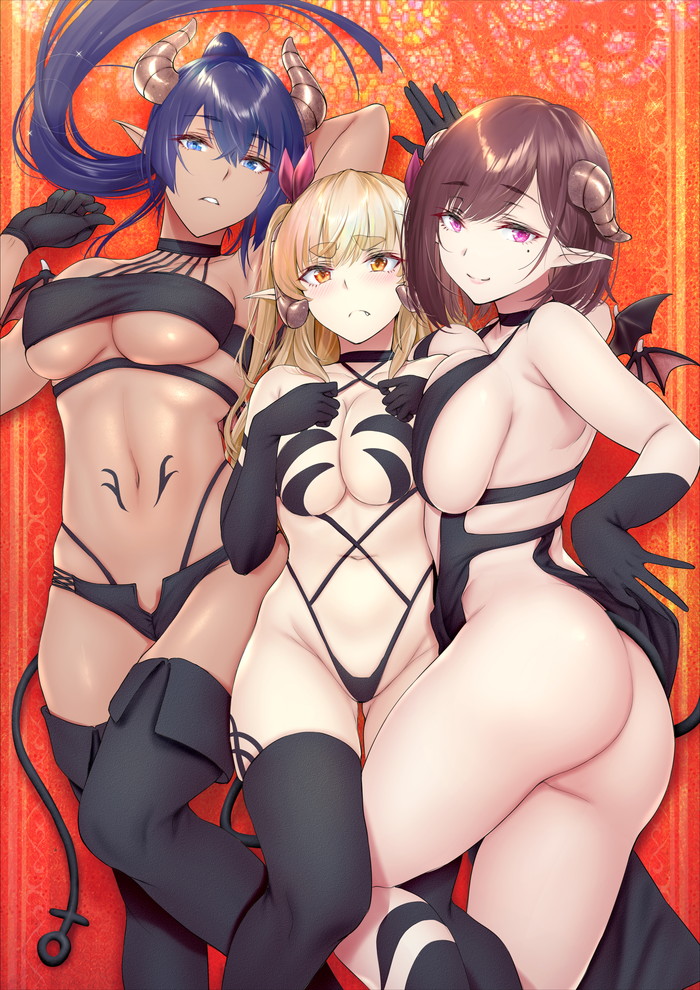 女の子が二人以上いるハーレム二次エロ画像 Part２５