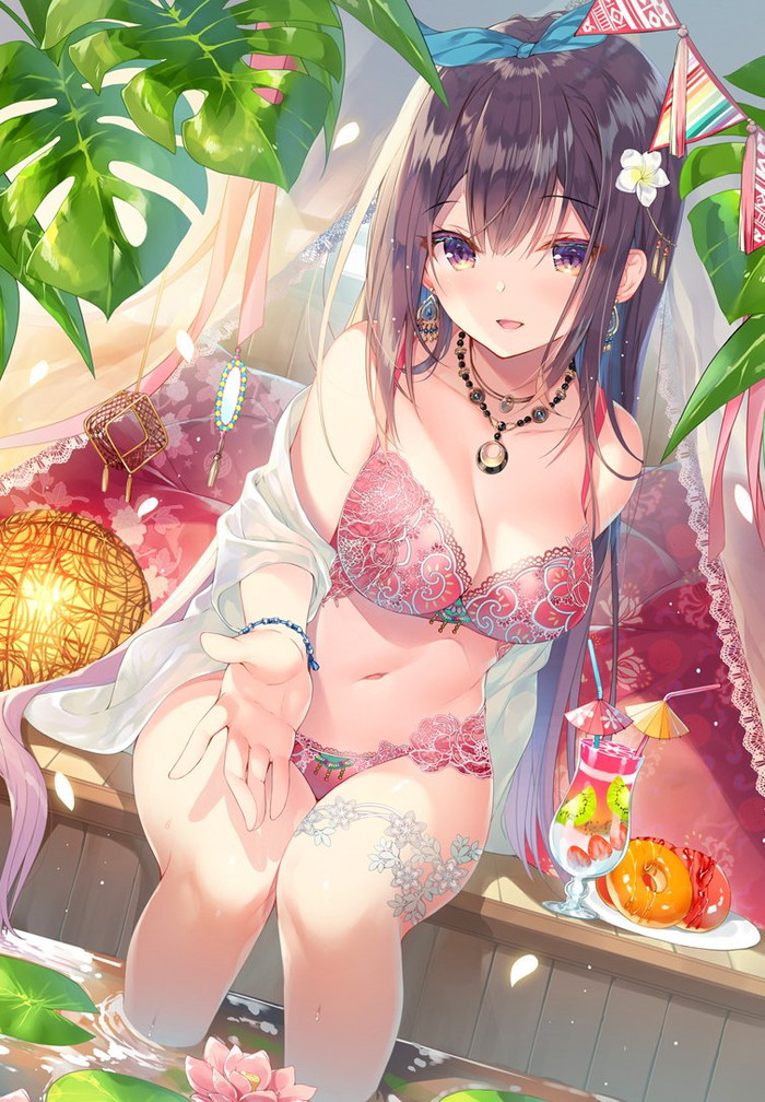 【二次】エッチで可愛いブラジャーを付けた女の子のエロ画像 Part３７