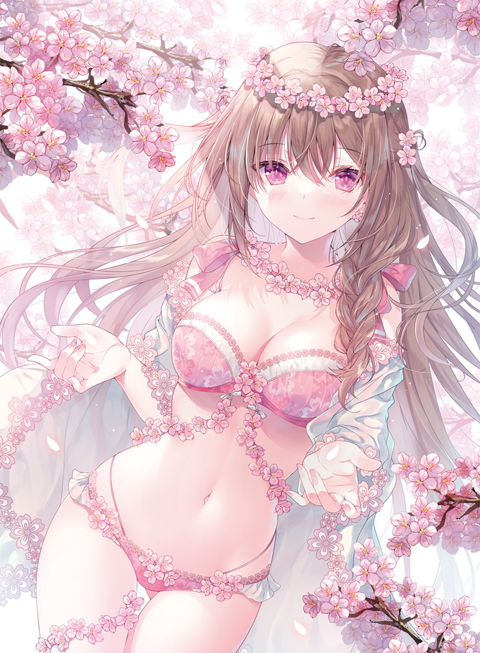 【二次】エッチで可愛いブラジャーを付けた女の子のエロ画像 Part３７