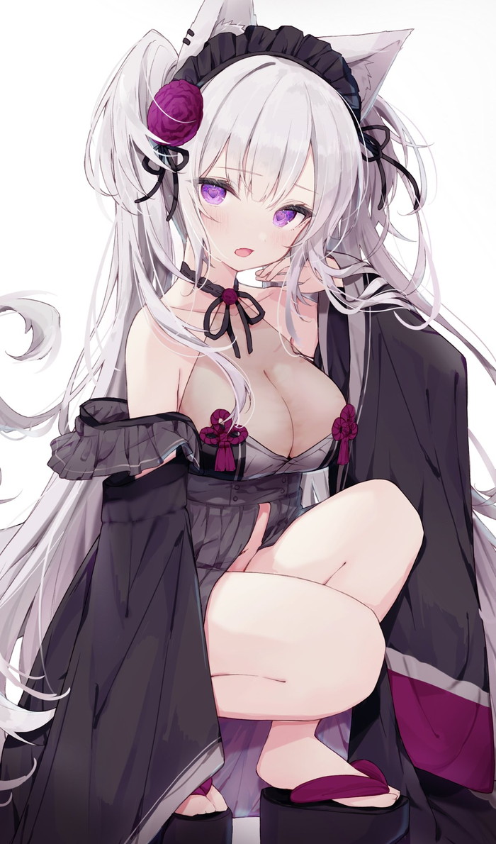 【二次】白髪、銀髪の女の子のエロ画像 Part４３