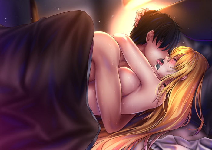 【二次】キス、ベロチューしながらエッチするエロ画像が抜ける Part９