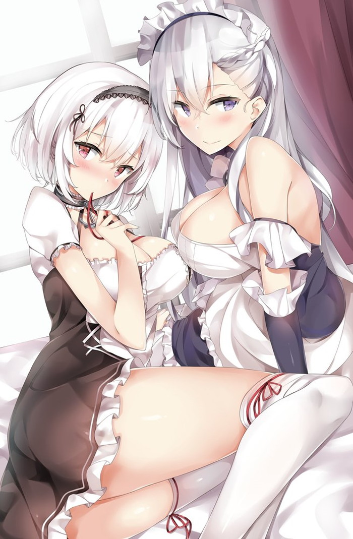 【二次】おっぱいをムニュッと押し付け合う乳合わせのエロ画像 Part７