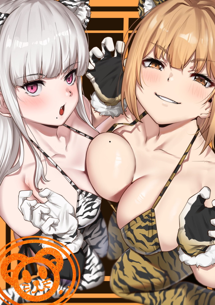【二次】おっぱいをムニュッと押し付け合う乳合わせのエロ画像 Part７