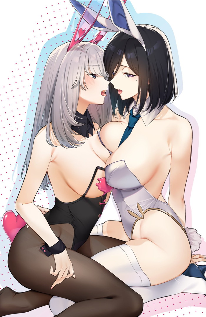 【二次】おっぱいをムニュッと押し付け合う乳合わせのエロ画像 Part７