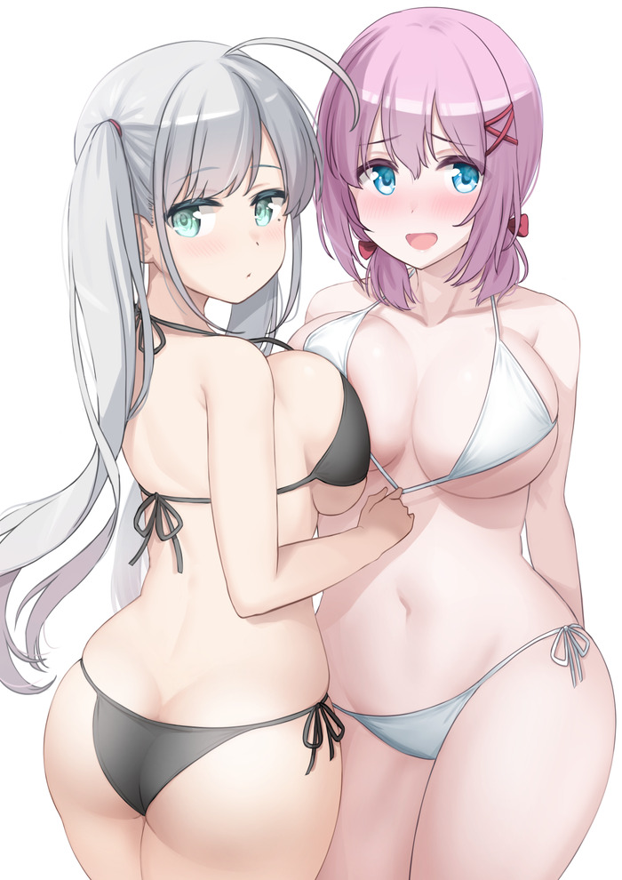【二次】おっぱいをムニュッと押し付け合う乳合わせのエロ画像 Part７