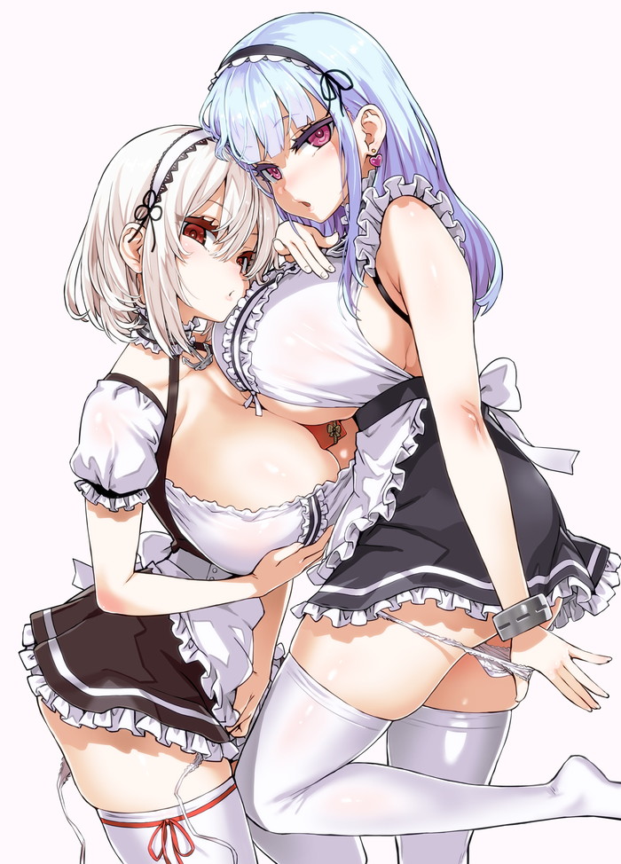 【二次】おっぱいをムニュッと押し付け合う乳合わせのエロ画像 Part７