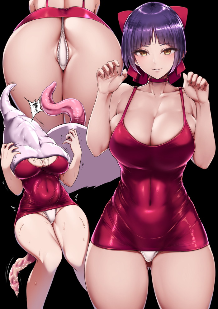 【二次】前かがみポーズで胸とお尻を強調してる女の子のエロ画像 Part４１