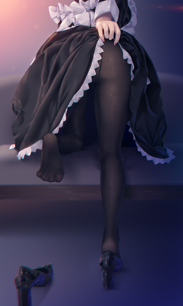 【二次】前かがみポーズで胸とお尻を強調してる女の子のエロ画像 Part４１