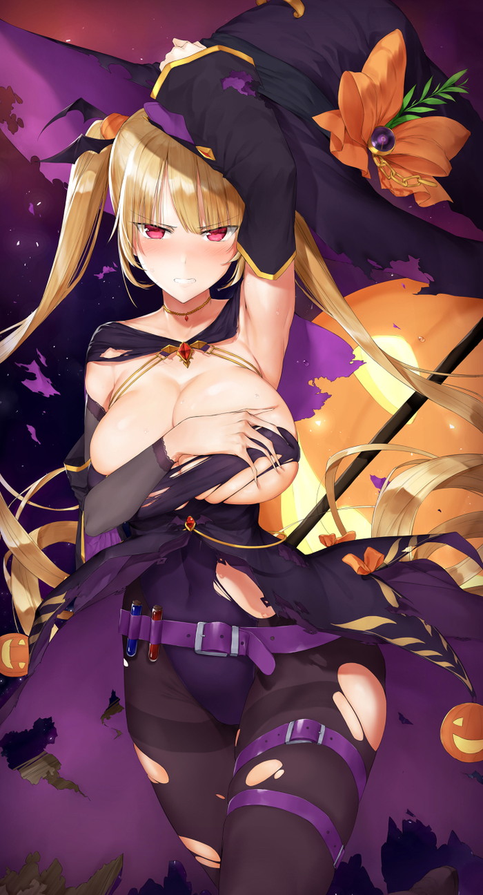 【二次】手ブラや髪ブラで乳首だけ隠れたエロ画像まとめ Part１