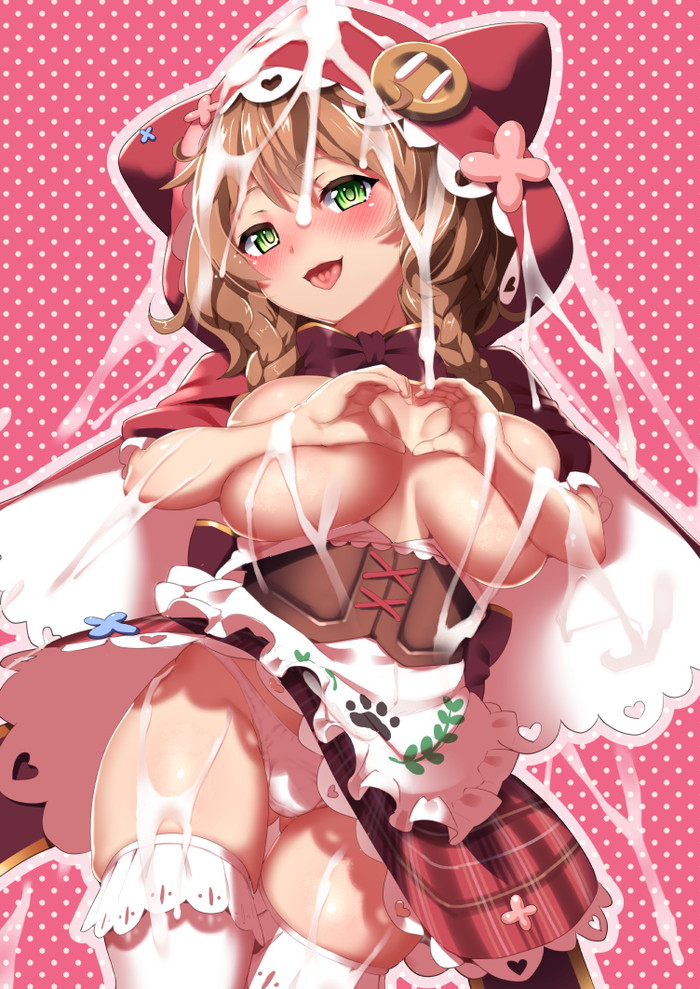 【二次】手ブラや髪ブラで乳首だけ隠れたエロ画像まとめ Part１