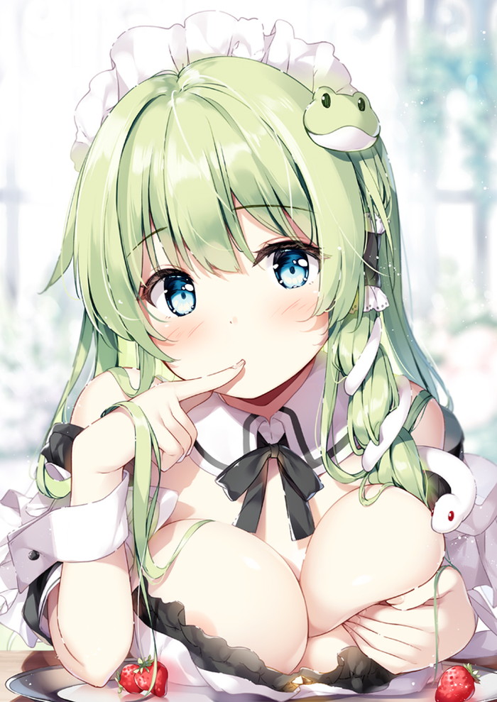 【二次】手ブラや髪ブラで乳首だけ隠れたエロ画像まとめ Part１