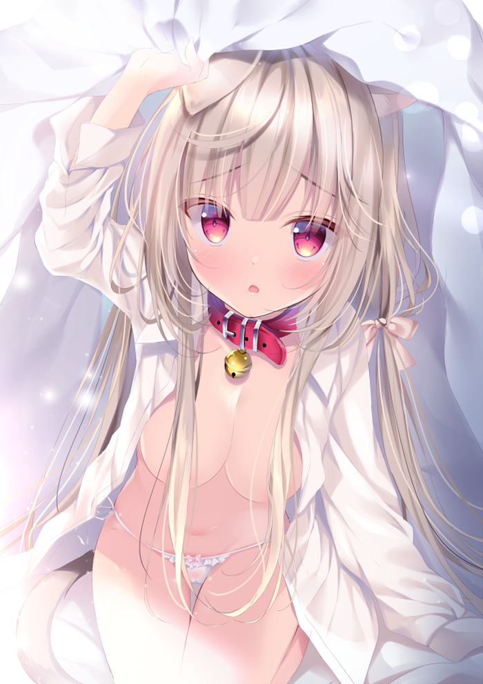 【二次】手ブラや髪ブラで乳首だけ隠れたエロ画像まとめ Part１