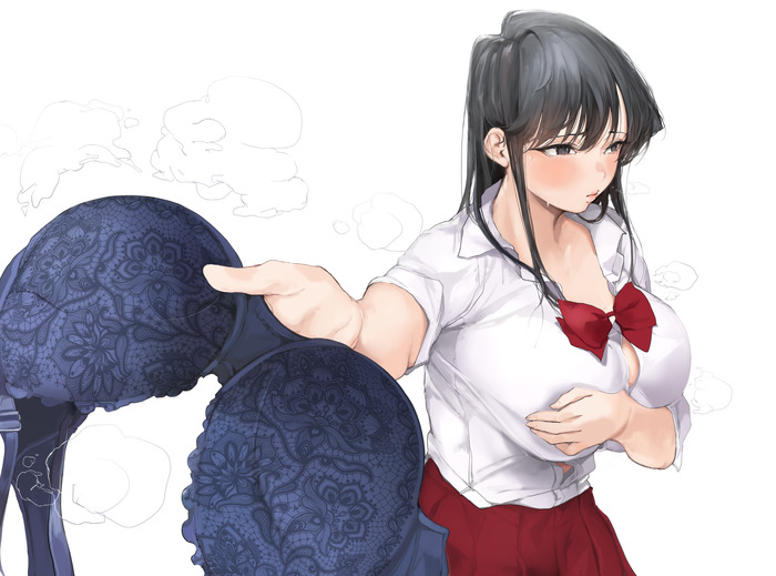【二次】透け乳首やポッチがエロいノーブラ画像 Part１４
