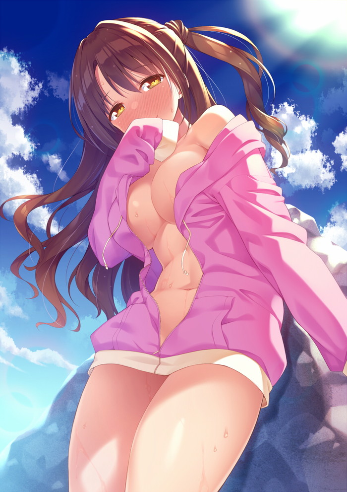 【二次】透け乳首やポッチがエロいノーブラ画像 Part１４