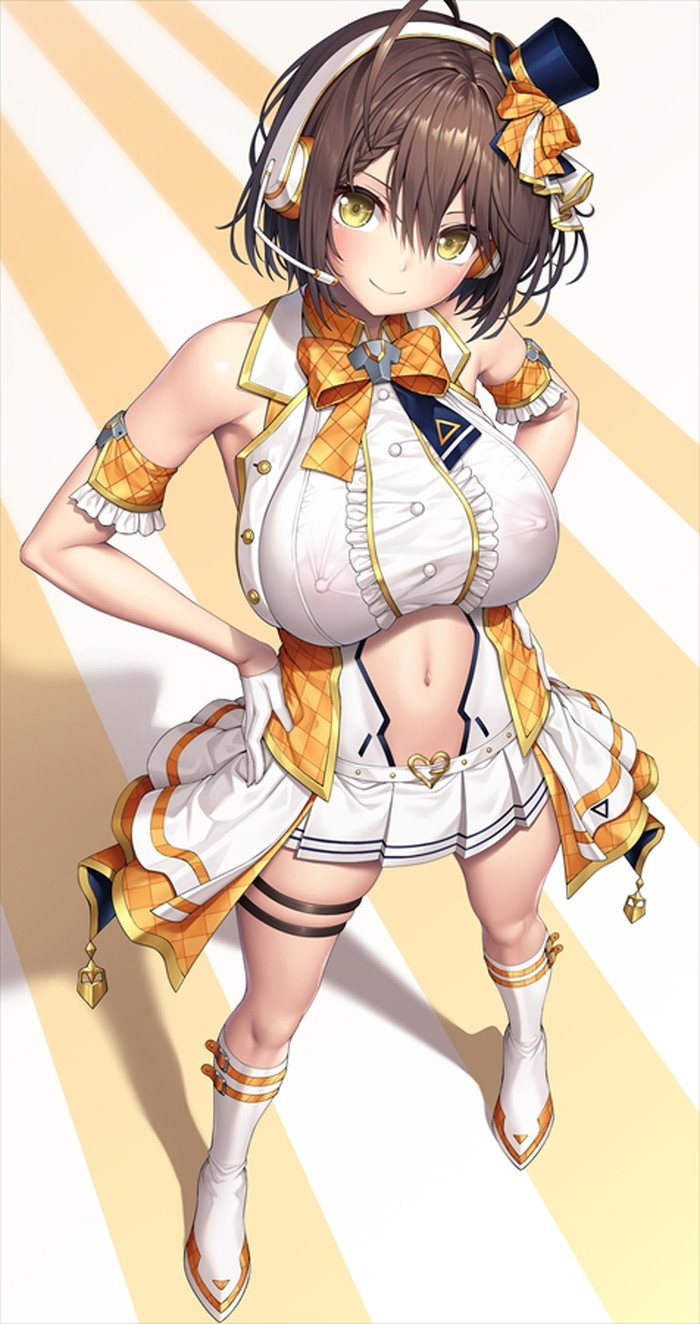 【二次】透け乳首やポッチがエロいノーブラ画像 Part１５