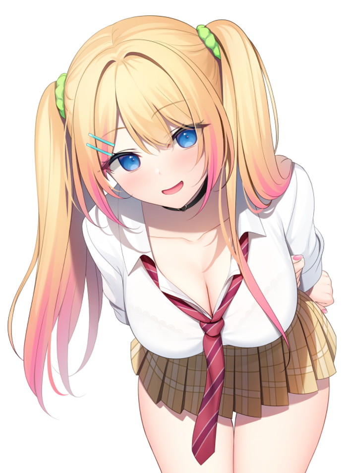 【二次】前かがみポーズで胸とお尻を強調してる女の子のエロ画像 Part４４