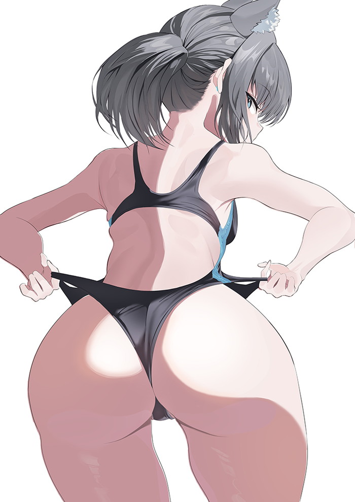 【二次】前かがみポーズで胸とお尻を強調してる女の子のエロ画像 Part４４