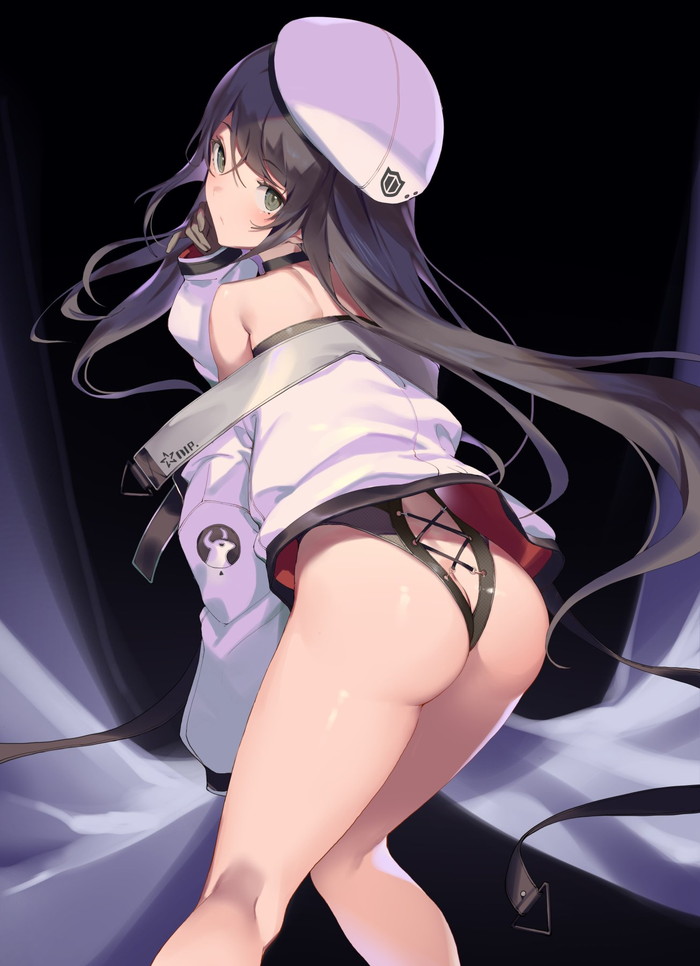 【二次】前かがみポーズで胸とお尻を強調してる女の子のエロ画像 Part４４