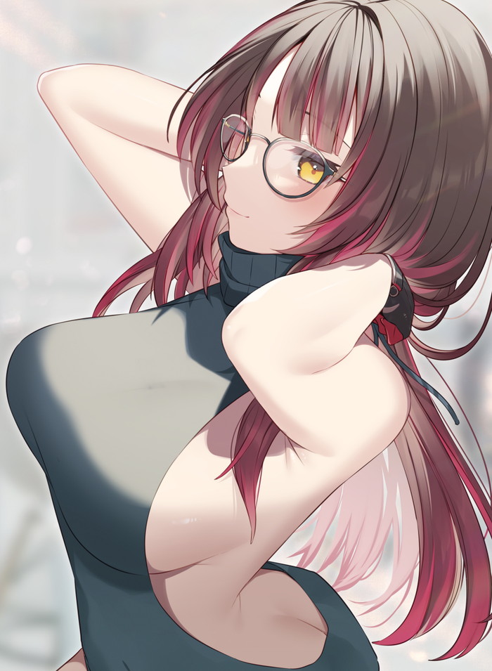 【二次】セーター、リブニットを着た女の子のエロ画像 Part１２