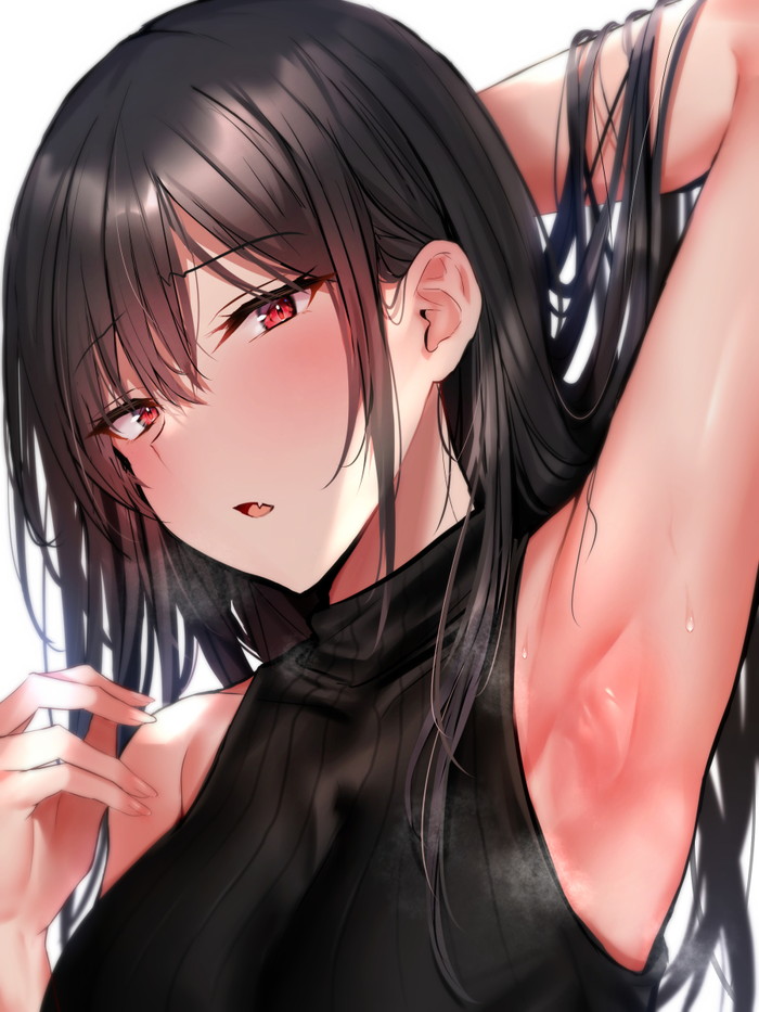 【二次】セーター、リブニットを着た女の子のエロ画像 Part１２