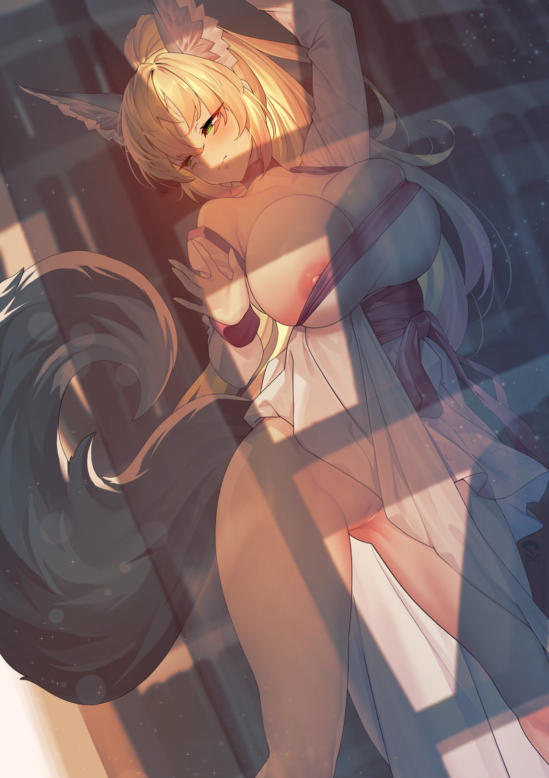 【二次】ガラスにおっぱいを押し付けたりしてるエロ画像 Part１