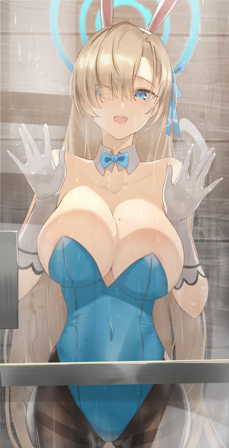 【二次】ガラスにおっぱいを押し付けたりしてるエロ画像 Part１