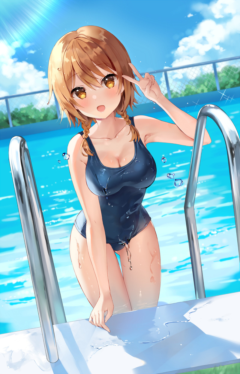 【二次】スク水、スクール水着のエロ画像 Part１９