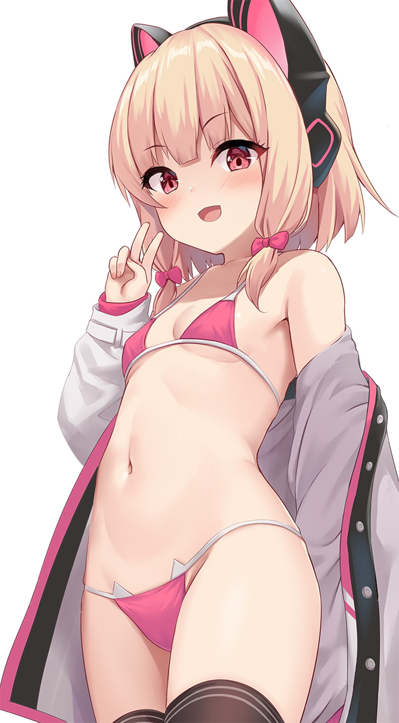 【二次】ピースサインをしている女の子たちのエロ画像 Part２７
