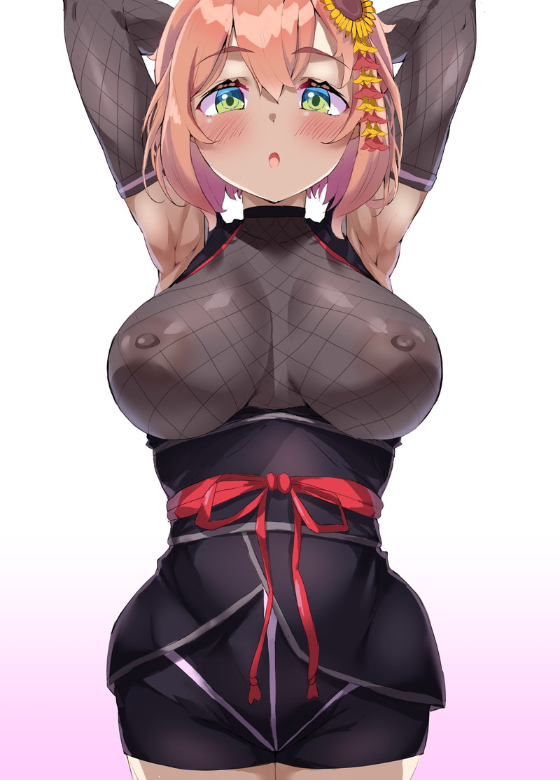 【二次】胸元パツパツな着衣おっぱい画像 Part３９