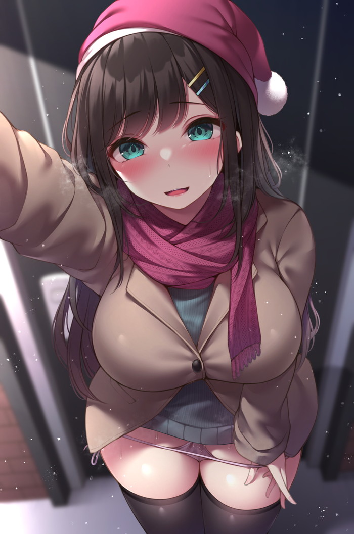 【二次】外で露出プレイをしている女の子のエロ画像 Part２３