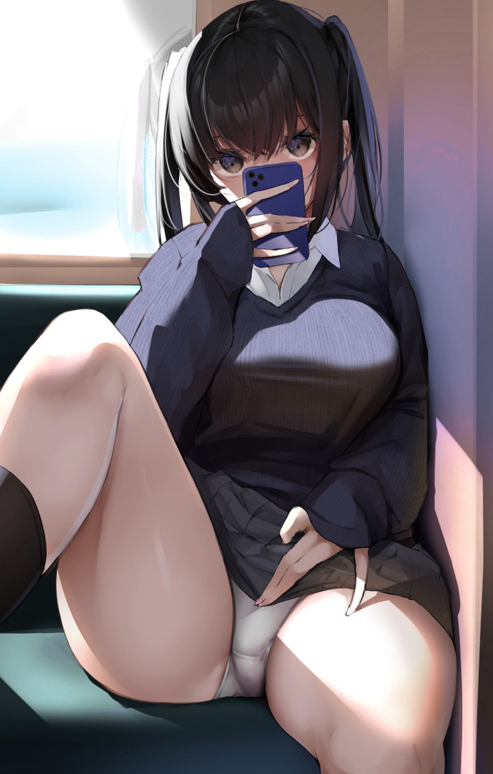 【二次】外で露出プレイをしている女の子のエロ画像 Part２３