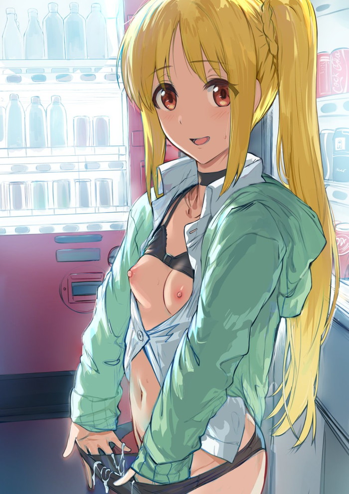 【二次】外で露出プレイをしている女の子のエロ画像 Part２３