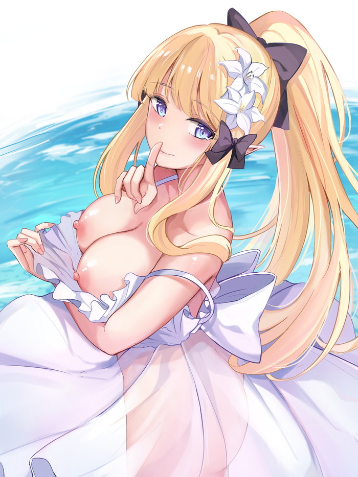 【二次】外で露出プレイをしている女の子のエロ画像 Part２３