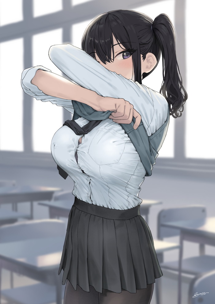 【二次】黒髪の女の子のエロ画像まとめ Part８８
