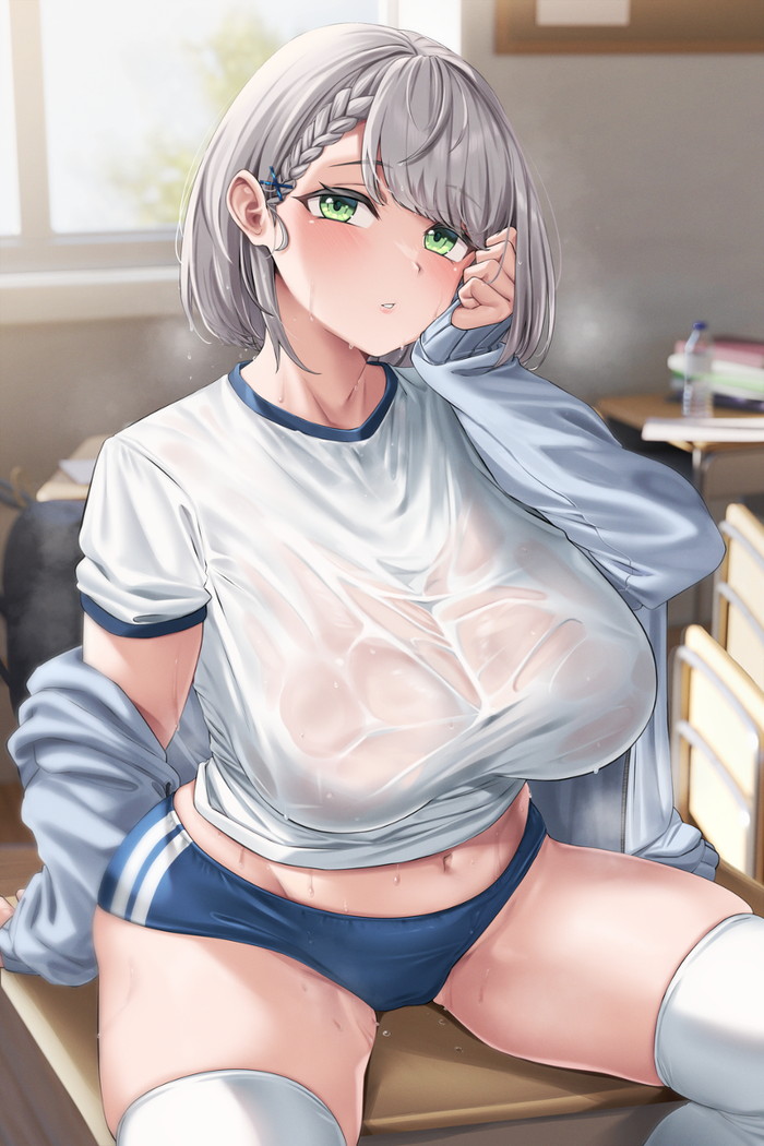 【二次】濡れ透けやスケスケな服を着た女の子のエロ画像 Part２４