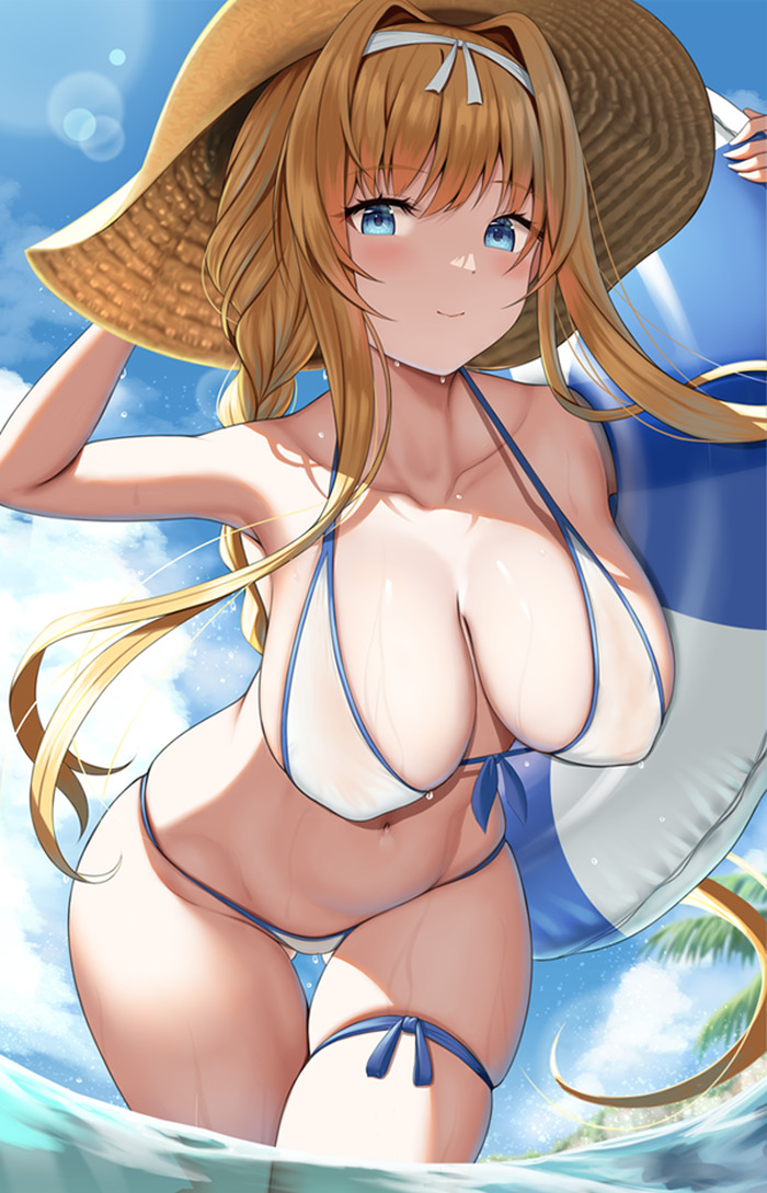 【二次】前かがみポーズで胸とお尻を強調してる女の子のエロ画像 Part５３