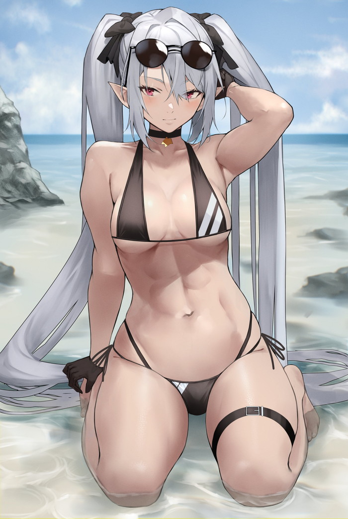 【二次】白髪、銀髪の女の子のエロ画像 Part５９