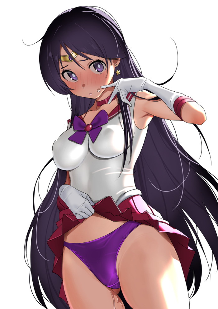【二次】服を持ち上げて色々見せてくれるたくし上げエロ画像 Part５