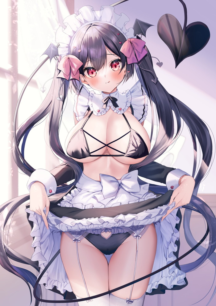 【二次】服を持ち上げて色々見せてくれるたくし上げエロ画像 Part５
