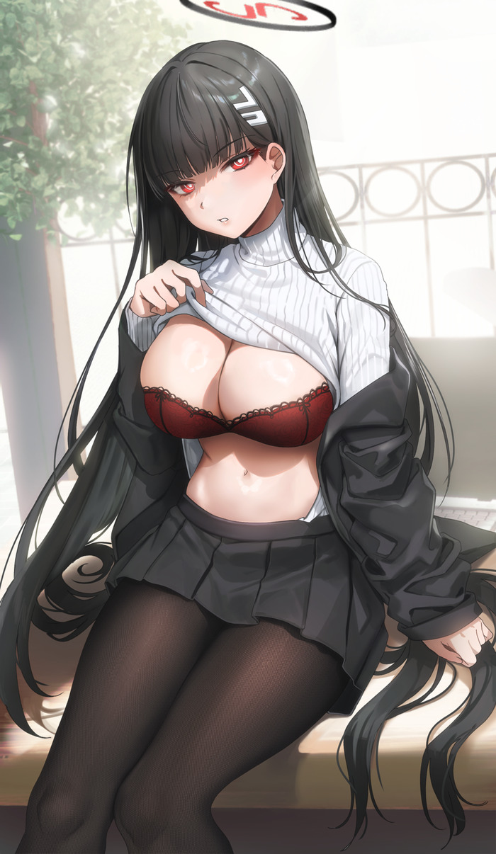 【二次】服を持ち上げて色々見せてくれるたくし上げエロ画像 Part５