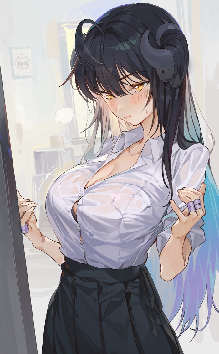 【二次】衣服に包まれた着衣おっぱいに興奮するエロ画像 Part３