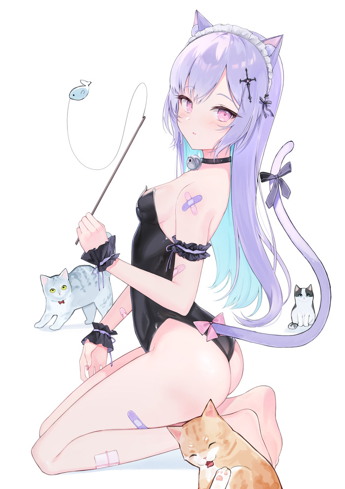 【二次】猫耳、狐耳などが生えたケモミミっ娘たちのエロ画像 Part８４