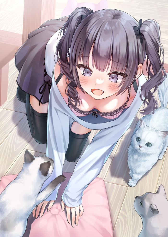 【二次】四つん這いの体勢になっている女の子のエロ画像 Part２２