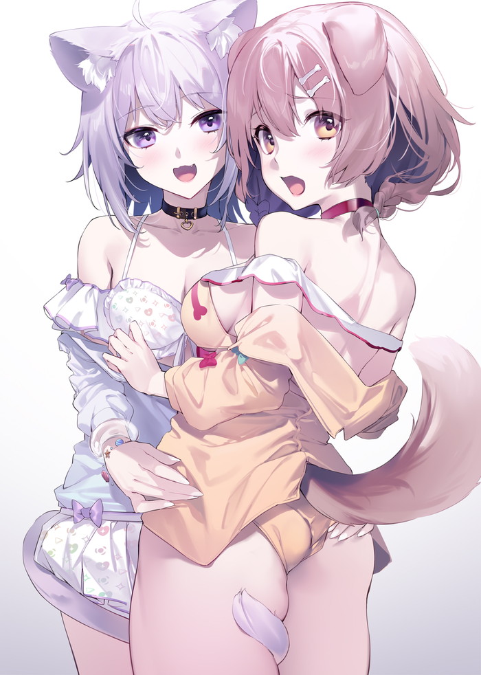 【二次】猫耳、狐耳などが生えたケモミミっ娘たちのエロ画像 Part８５