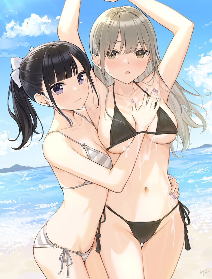 【二次】女の子同士でイチャイチャしてる百合(レズ)のエロ画像 Part９