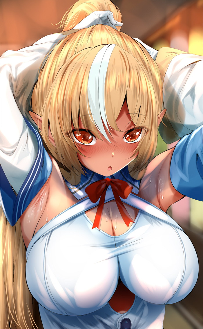 【二次】汗ばんだ肌や身体がエロい女の子の画像 Part４